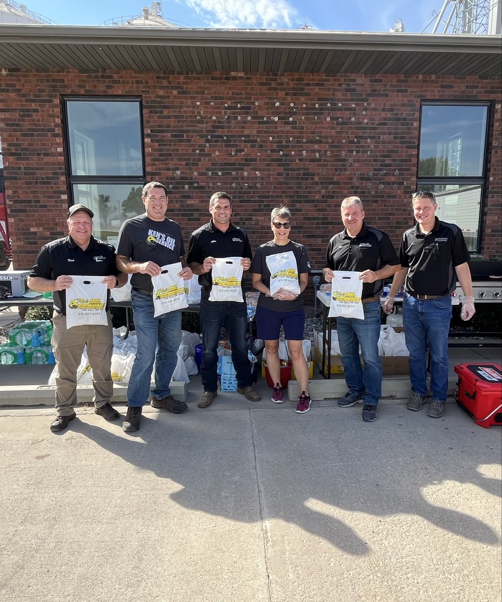 A big thank you to Ken’s Oil Service and <a href="/CompeerFinance/">Compeer Financial</a> for coming out to the Roanoke location and feeding our farmers!!