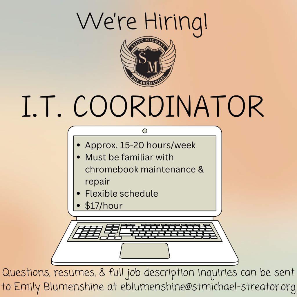 SMSDefenders's tweet photo. If you’re someone who enjoys solving problems, supporting others, and making a meaningful difference in a school setting rooted in faith and community, we invite you to apply and become part of our Defender team! https://t.co/bH2zDOs3mp