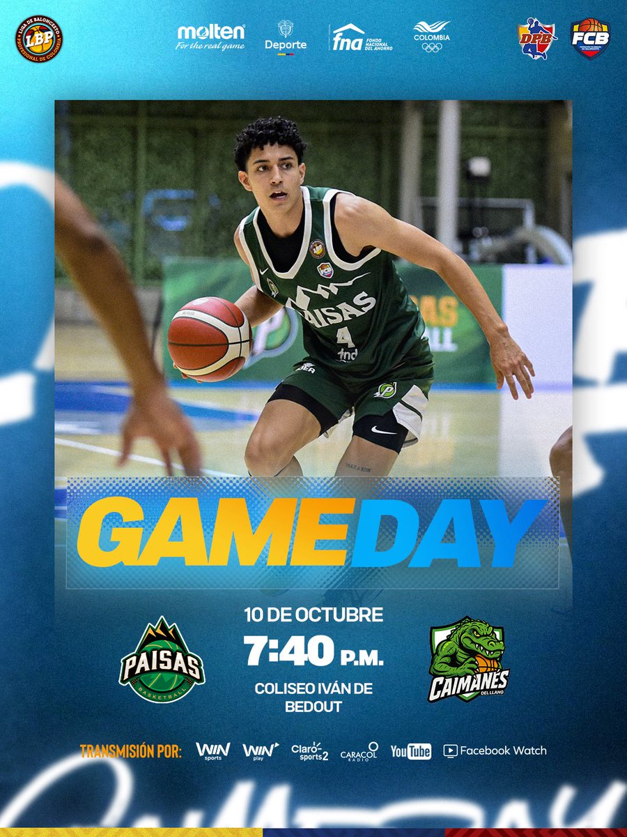 ¡REVANCHA INMEDIATA! 🧨💣

Paisas ⛰️ 🆚 Caimanes 🐊
⏰ 7:40 p.m. 
🏟️ Iván de Bedout, Medellín

#BaloncestoDeColombia🇨🇴