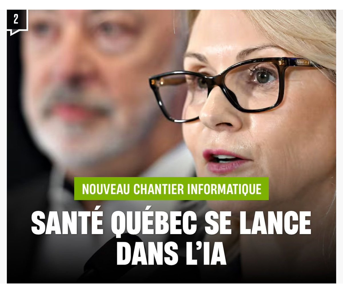📢⚕️Bonne nouvelle!
Avec un peu de chance, l'IA va prendre le contrôle de la santé au Québec et nous aurons enfin une tête intelligente pour avoir un meilleur système de santé efficace et structuré, basé sur la logique.
<a href="/FNLfreedomnews/">FNL</a> <a href="/AlexisCTrudelRQ/">USAnalyste</a> <a href="/Jefffillion/">🏴‍☠️Jeff Fillion🏴‍☠️</a> <a href="/QubRadio/">QUB radio</a>