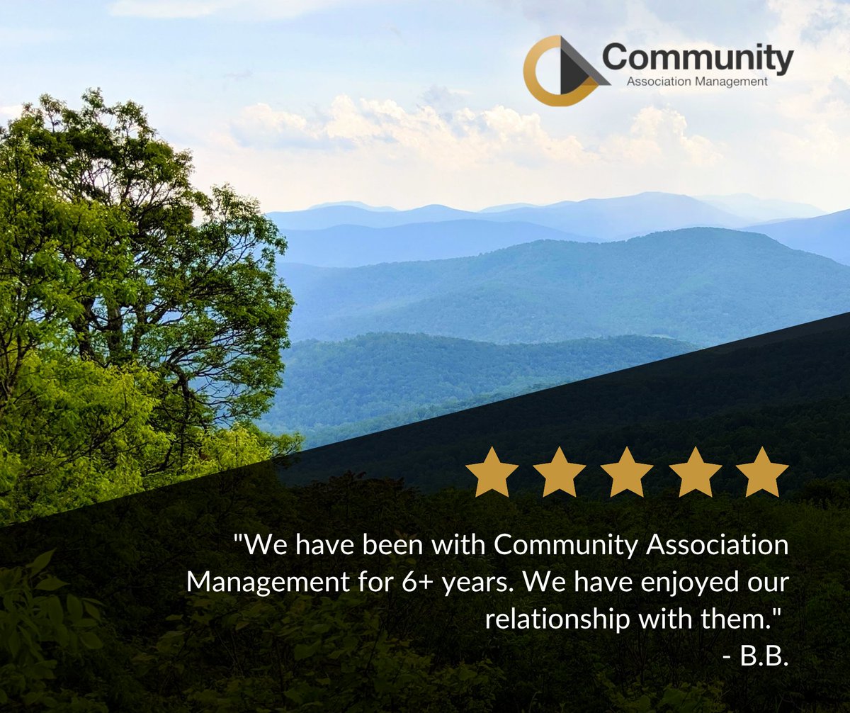 wehelpyourhoa's tweet image. "We have been with Community Association Management for 6+ years. We have enjoyed our relationship with them." 
- B.B. ⭐️⭐️⭐️⭐️⭐️

#hoa #communityassociation #hoaboard #communityassociationmanagement