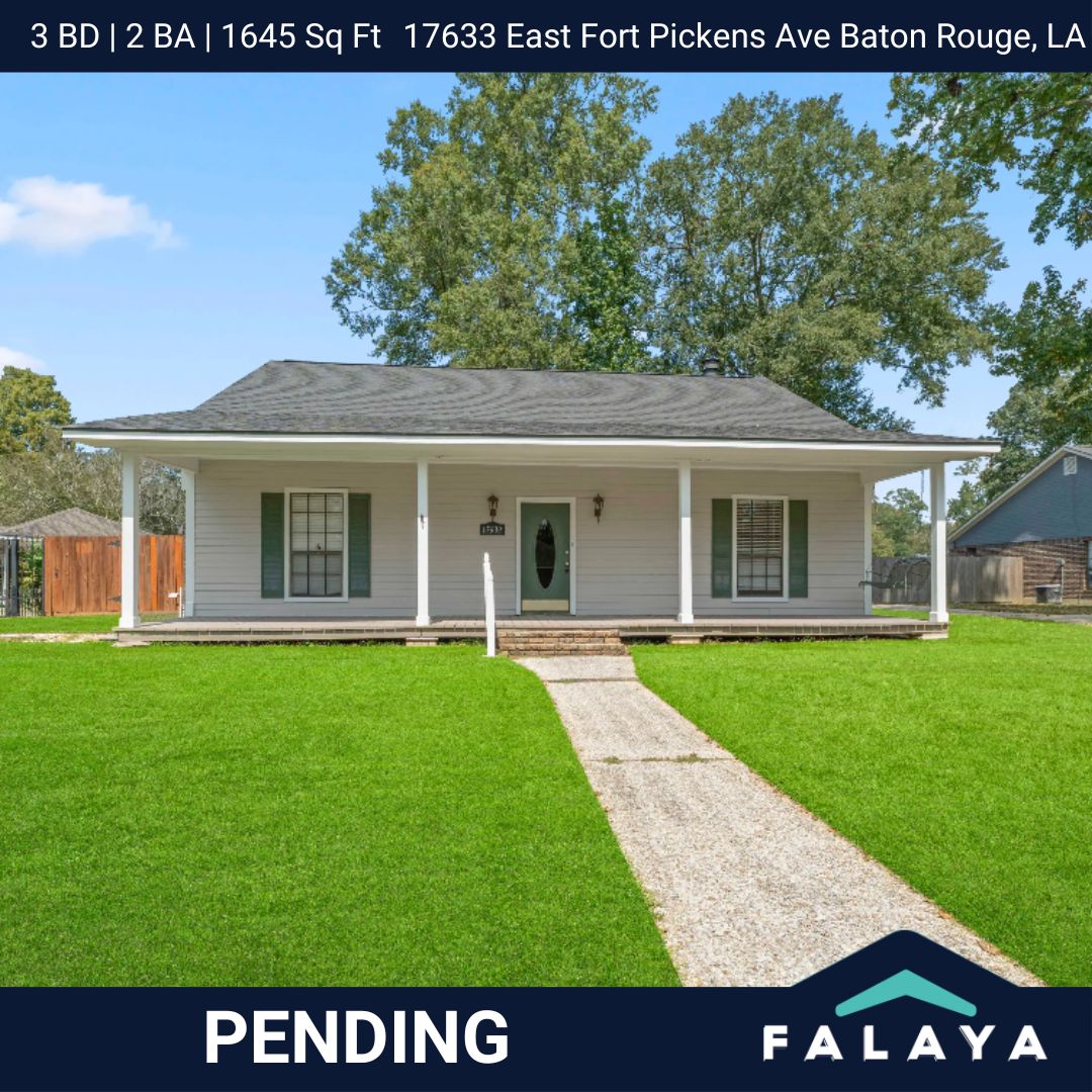 🎉 PENDING! 🎉

📍 17633 E Fort Pickens Ave, Baton Rouge, LA 70817
💲 Listed at $234,000
🛏 3 Bedrooms | 🛁 2 Bathrooms | 📐 1,657 Sq. Ft.

Congrats to our sellers! 🏡✨

#Pending #BatonRougeRealEstate #StGeorgeLA #ShenandoahEstates #Falaya #UnderContract #DreamHome
