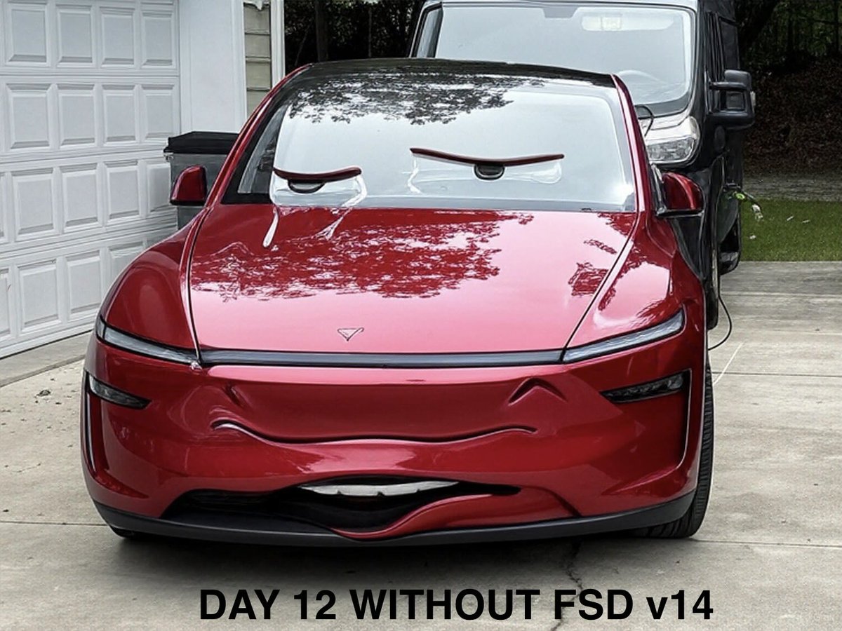 Lots of people posting how wonderful FSD v14 is.
But not Talos.
😭