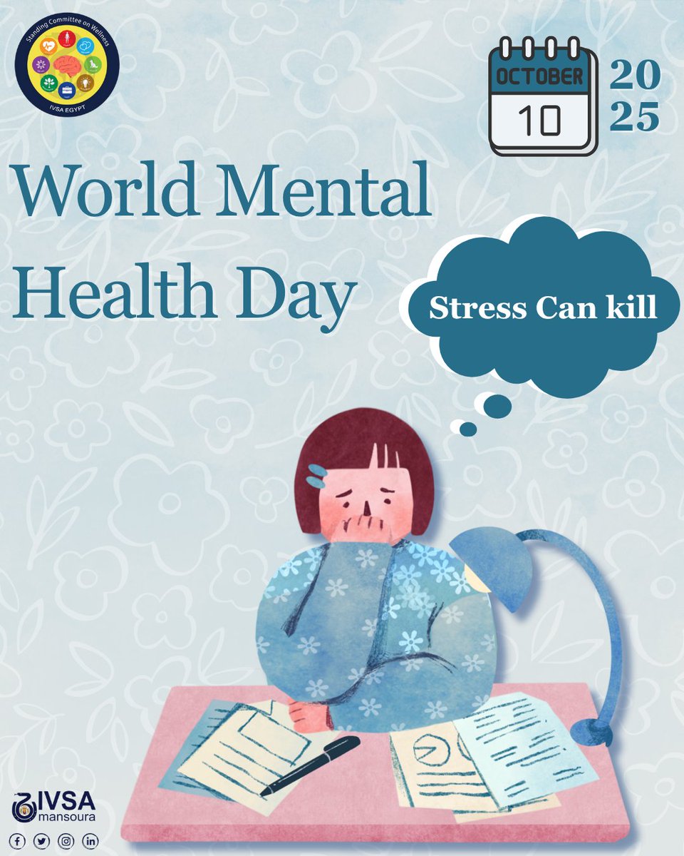 بداية سنة دراسية جديدة يعني تحديات وضغط جديد 🤦🏻‍♂️، فافتكر دايمًا إن صحتك النفسية هي مفتاح التوازن والنجاح.
اهتم بنومك وأكلك وعلاقاتك، واعمل حاجة بتحبها كل يوم حتى لو بسيطة☕.
خطط ليومك، شجع نفسك، وخلّي طاقتك إيجابية دايمًا 🥰.
خلي صحتك النفسية أولويتك الحقيقية 🩵.