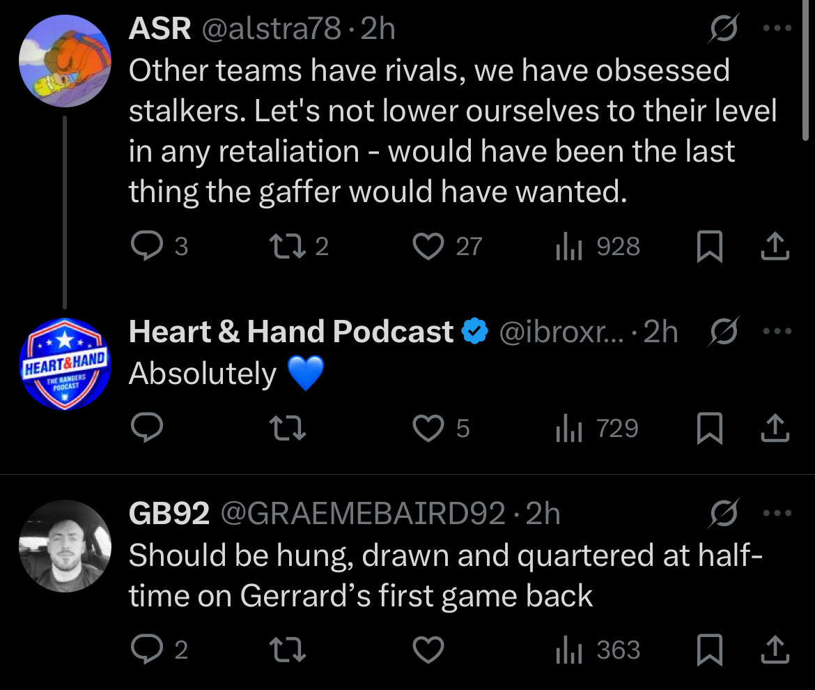 E72___'s tweet image. Contrasting reactions to the news of Walter Smiths statue being set on fire.