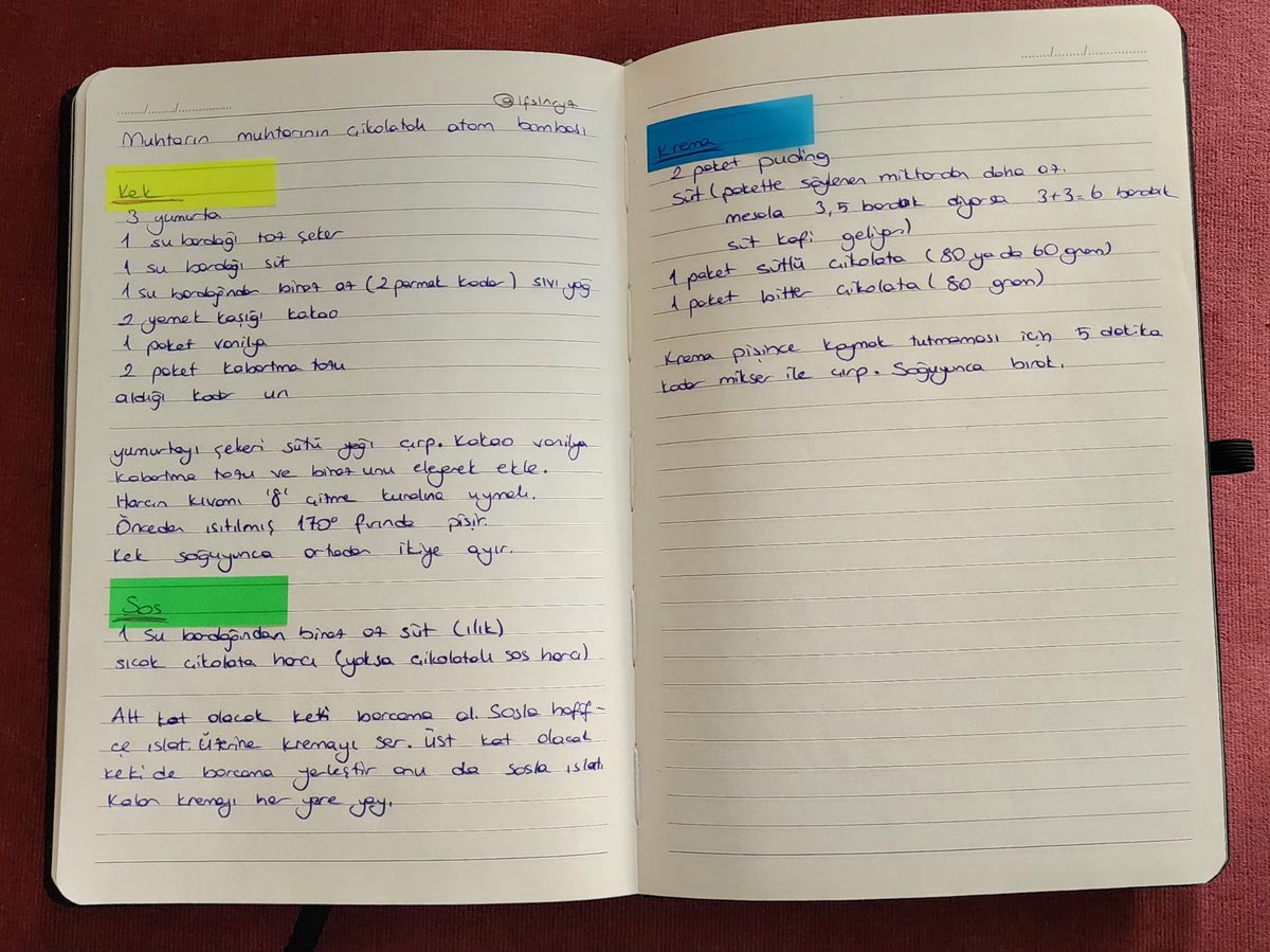 Baştan uyarıyorum. Bu tarif yeri yerinden oynatır. 😅 Dualı pişirin.

<a href="/gunesayvesaturn/">Chihiro Ogino</a> sayesinde annemin gizli tarifini ifşalandı.
Bu kadar çikolatayı bana koy ben de güzel olurum diyeni mikserle döverim.