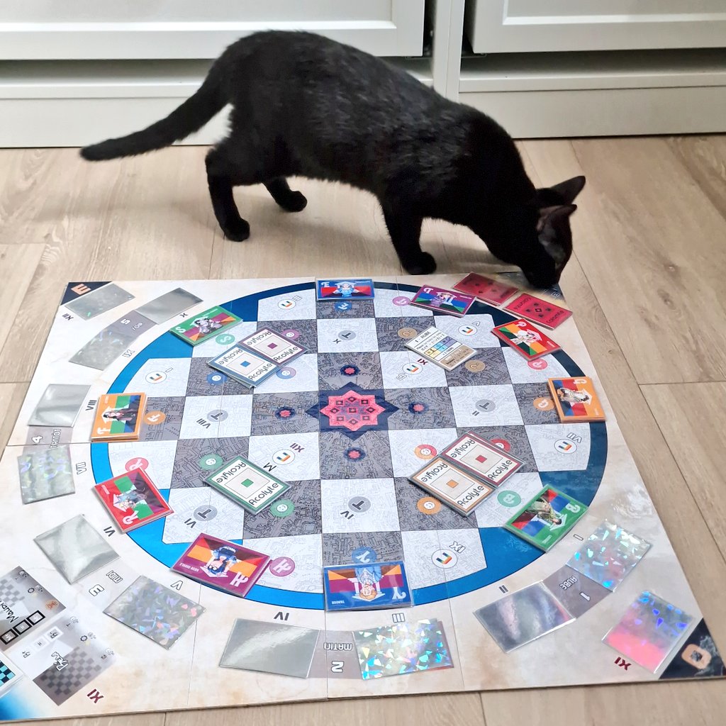 Bon...
J'ai déjà une joueuse pour tester le jeu de plateau "Maender-Alkoor" au festival <a href="/Fest_Animasia/">Festival Animasia</a> de ce week-end...
Est-ce-que je l'emmène ?! 😹