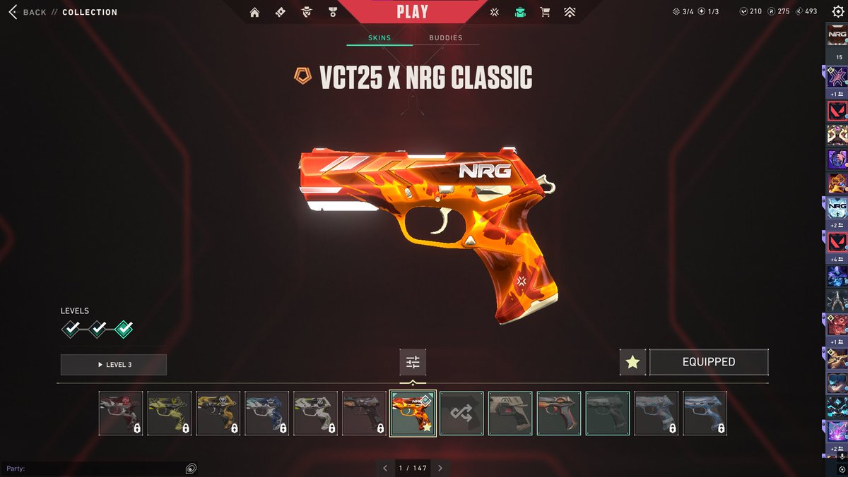 AliCateRL's tweet image. World Champion Classic🙏 

(@riotgames @VALORANT feature it in the store now guys its about time)

#NRG #NRGFAM #NRGWIN #VCTChampions