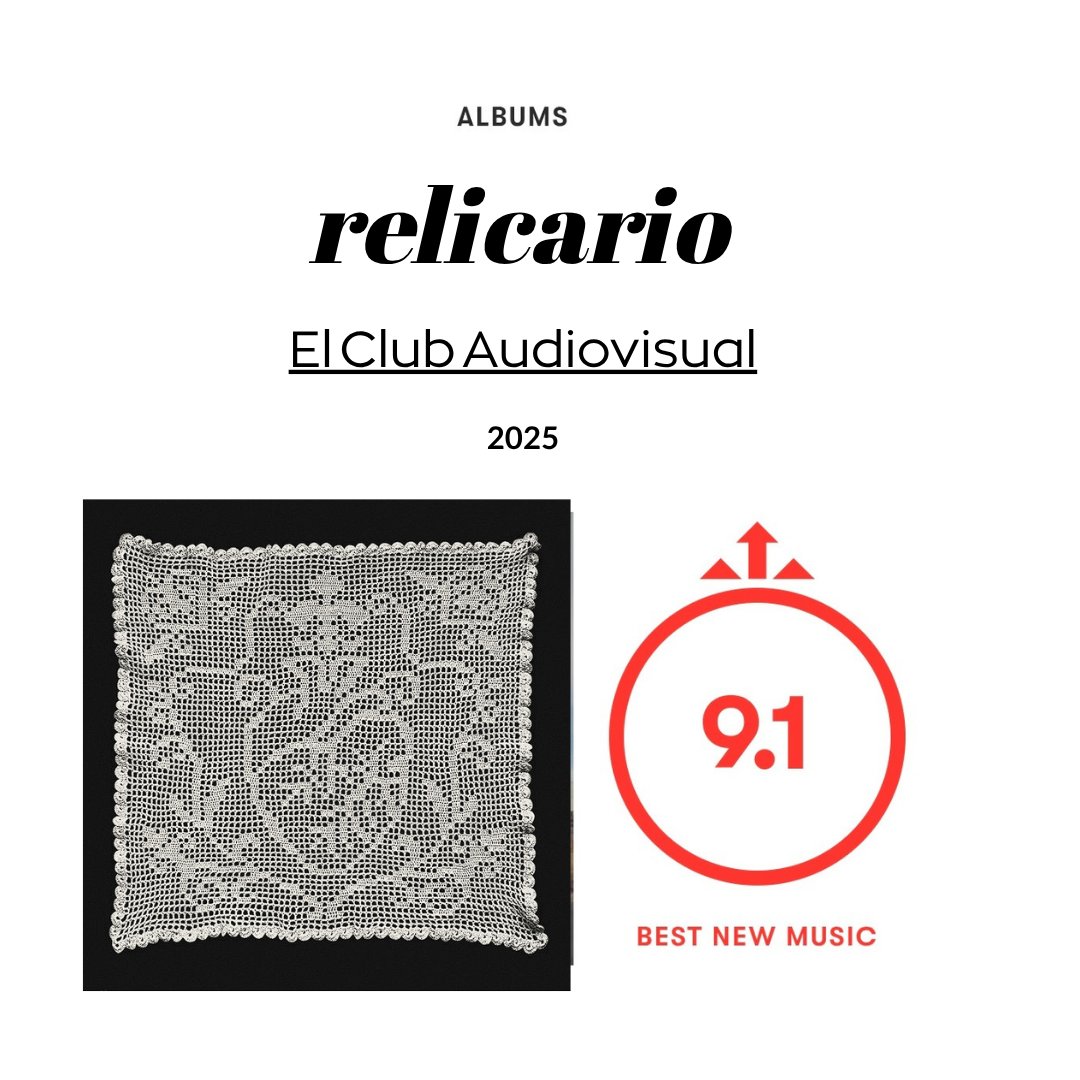 🚨🚨🚨 ATENCIÓN

"relicario" by <a href="/ElClubAV/">el club audiovisual</a> is named Best New Music by Pitchfork🏆👏