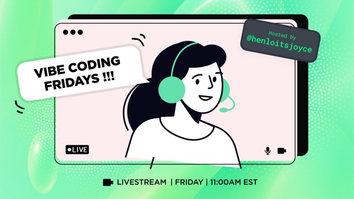 crossmint's tweet image. Join @henloitsjoyce today at 11am EST for our Vibe Coding Fridays series, with @0xCapx!
She'll show you how easy it is to build a Defi AI agent on @cookwithcandy, powered by our GOAT agent toolkit.
See you there!