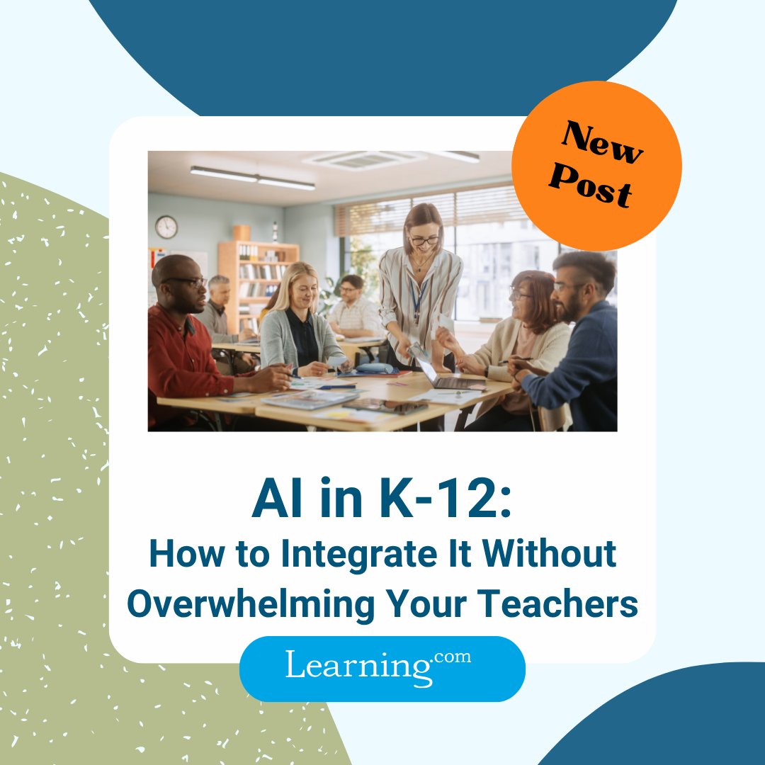 learningdotcom's tweet image. AI in K–12 is a double-edged sword. ⚡ Done right, it saves teachers time &amp;amp; personalizes learning. Done wrong, it creates confusion and more work. 
 
Check out these strategies to support educators every step of the way: hubs.ly/Q03N0x4n0

#AIinEducation #AIedu #EdTech