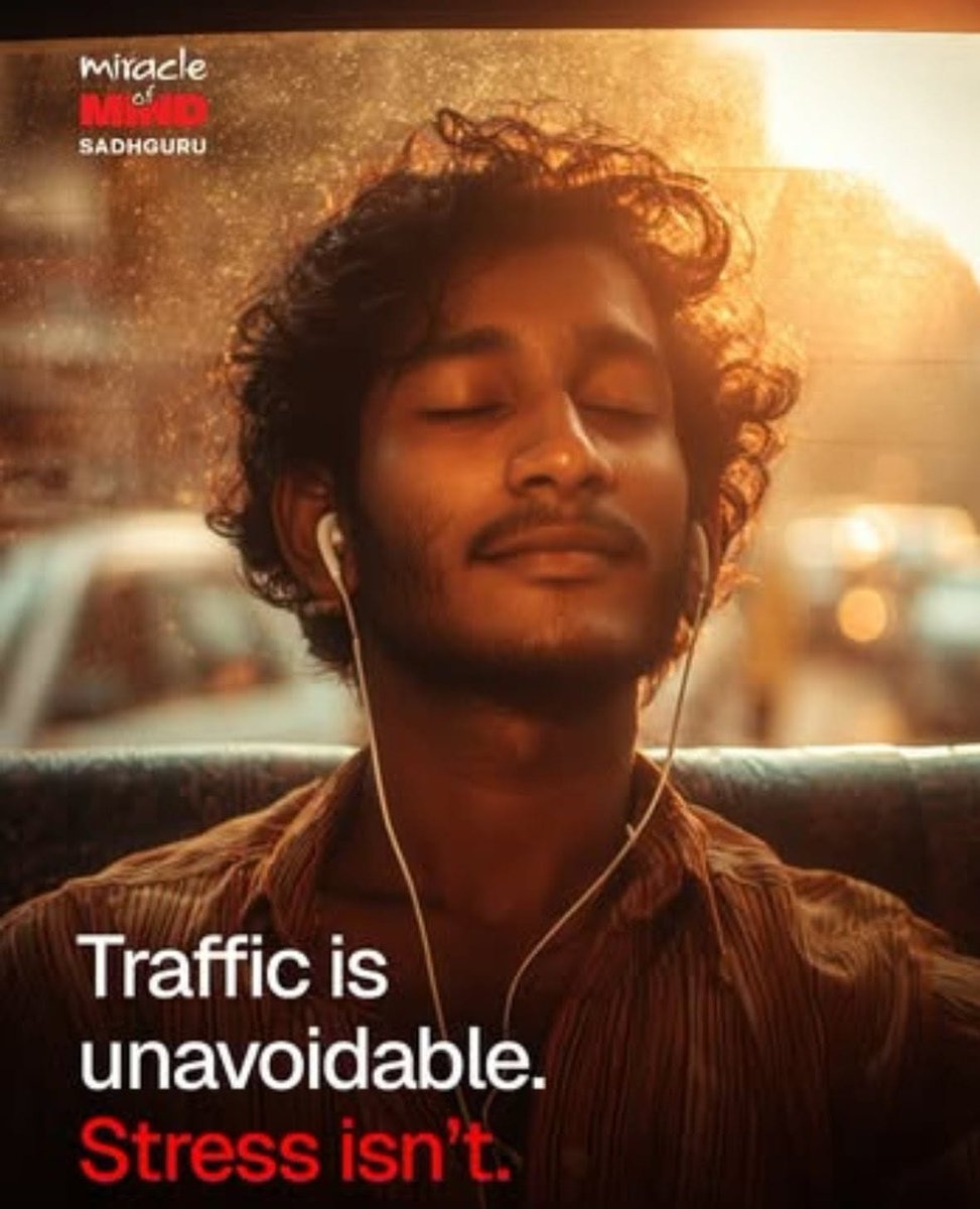 vikyogi's tweet image. Waiting for your cab for 10 mins?
 That’s not traffic delay, that’s your 7-minute window to inner peace.
 ✨ Open Miracle of Mind. #DontWaitMeditate