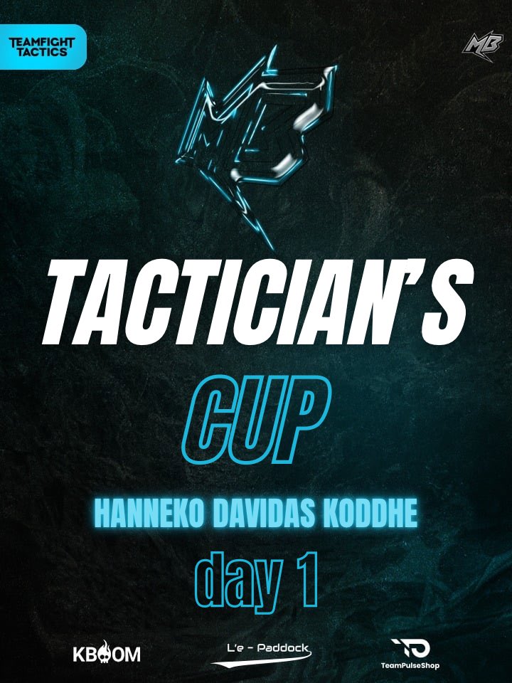 Aujourd’hui et pour tout le week end c’est TFT! 😎

<a href="/KhoddeLeS/">Koddhe</a> défendra nos couleurs dans la cup EUW qui vient tout juste de démarrer!💙

<a href="/HannekoKitten/">Hannah Tremblay</a> et <a href="/Davidas202/">Davidas</a> en NA à partir de 22h!💙

📺 twitch.tv/davidas202

#MindToWin
