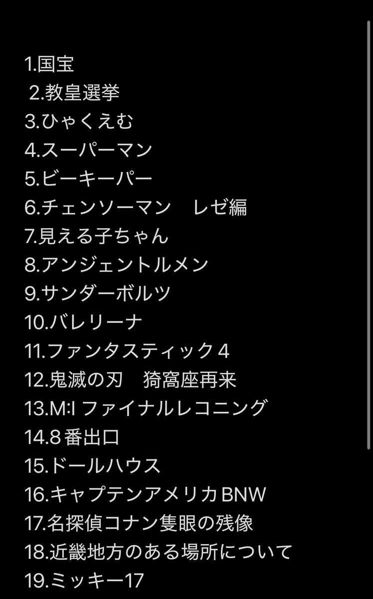 RARARARARA2023's tweet image. 最新の今年映画館で見た映画ランキング

しっかり考え抜いた上で
やっぱりこうかもっていう順位になった笑

ランキング難しい😓

#映画好きな人と繋がりたい