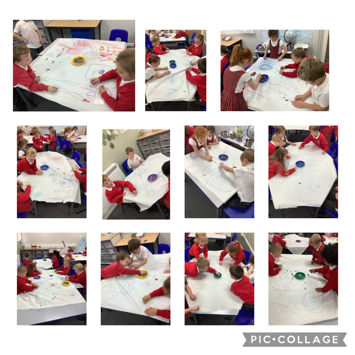MillbrookWigan_'s tweet image. Y1 have done some fantastic experimental collaborative art today. #mbart #creativeexpression
