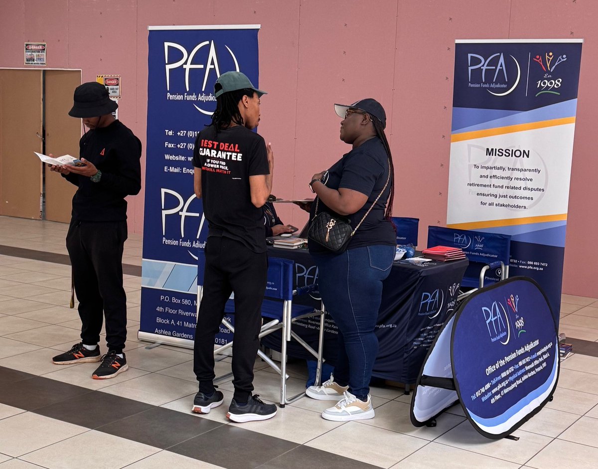 The OPFA was on the move! 🚗💼
Our team visited City Mall, Klerksdorp and Mooirivier Mall, Potchefstroom to engage with the public, raise awareness, and assist community members with pension fund-related enquiries. To find out more, visit ow.ly/Xni850X9MAB
#OPFA #NWProvince