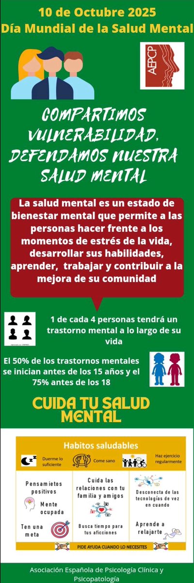 AEPCP (@aepcp) on Twitter photo #DiaMundialdelaSaludMental #DiaMundialdelaSaludMental