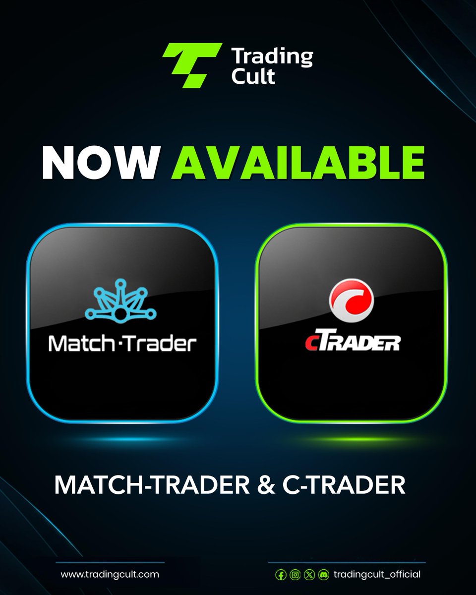 trading_cult's tweet image. $10K FUNDED ACCOUNT GIVEAWAY
Ready to trade with our money? Here&apos;s your chance:
👍 Like this post
💬 Comment &quot;I&apos;m in&quot;
👥 Tag 2 trader friends

BONUS: MatchTrader &amp;amp; cTrader just dropped on TradingCult 🔥

Trade faster. Trade smarter. Win your freedom.

#tradingcult #proptrading…