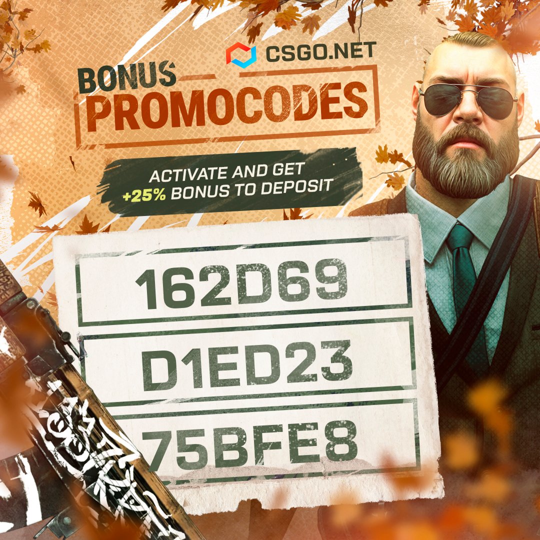 CSGOnet_case's tweet image. 💰 Get an extra +25% on your deposit with our promocodes!