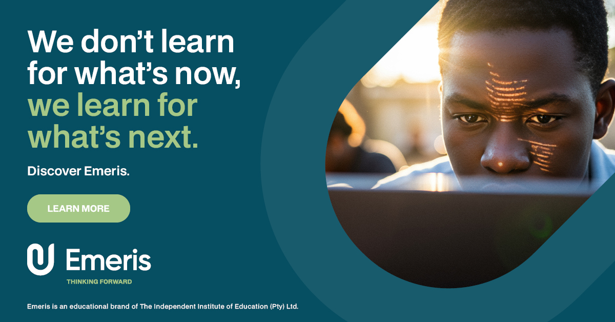 Radio702's tweet image. Education for real-world-ready graduates. Introducing @Emeris_ZA, the new force in higher education. 

A new era of private higher education starts here. 
emeris.ac.za 

#Emeris #ThinkingForward #BecomingEmeris #RealWorldReady
#Sponsored