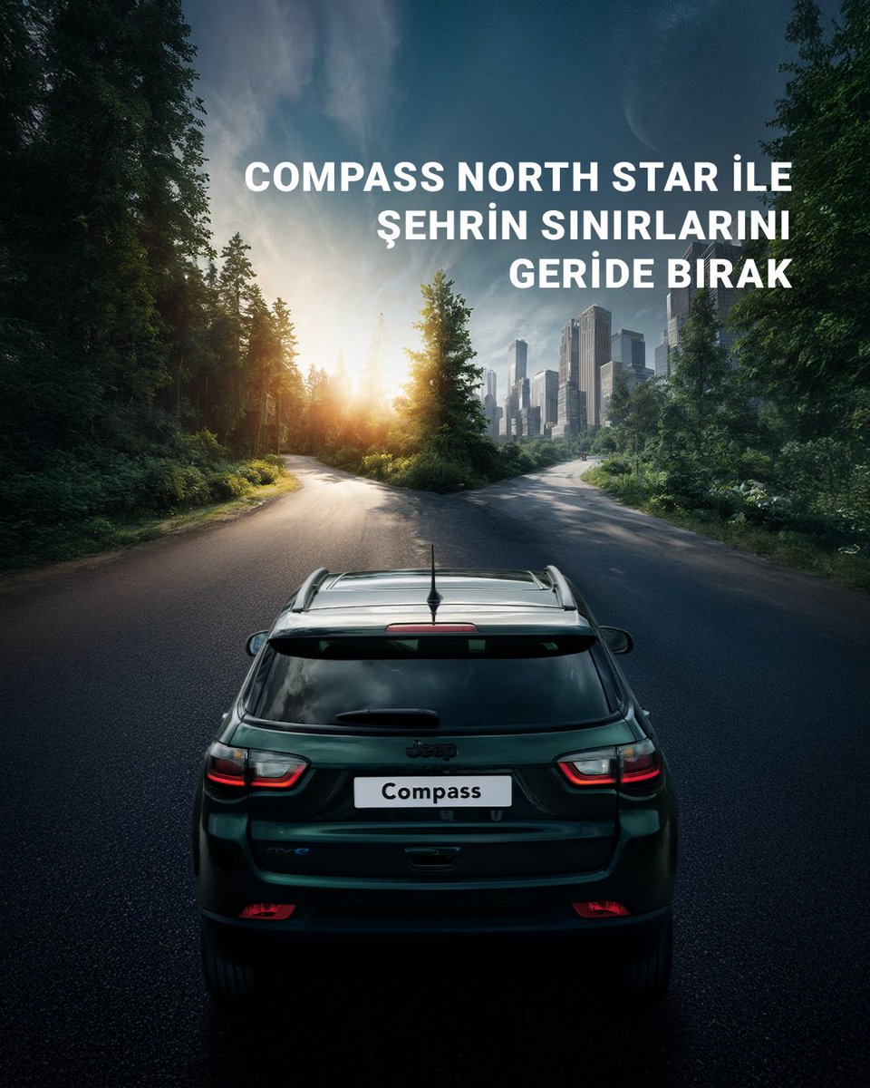 JeepTurkiye's tweet image. Zor bir yol ayrımı.
Şehir mi? 🏙️
Doğa mı? 🌅
Tercihin ne olursa olsun Compass North Star seni her rotada özgür bırakır.

#Jeep #Compass #NorthStar
