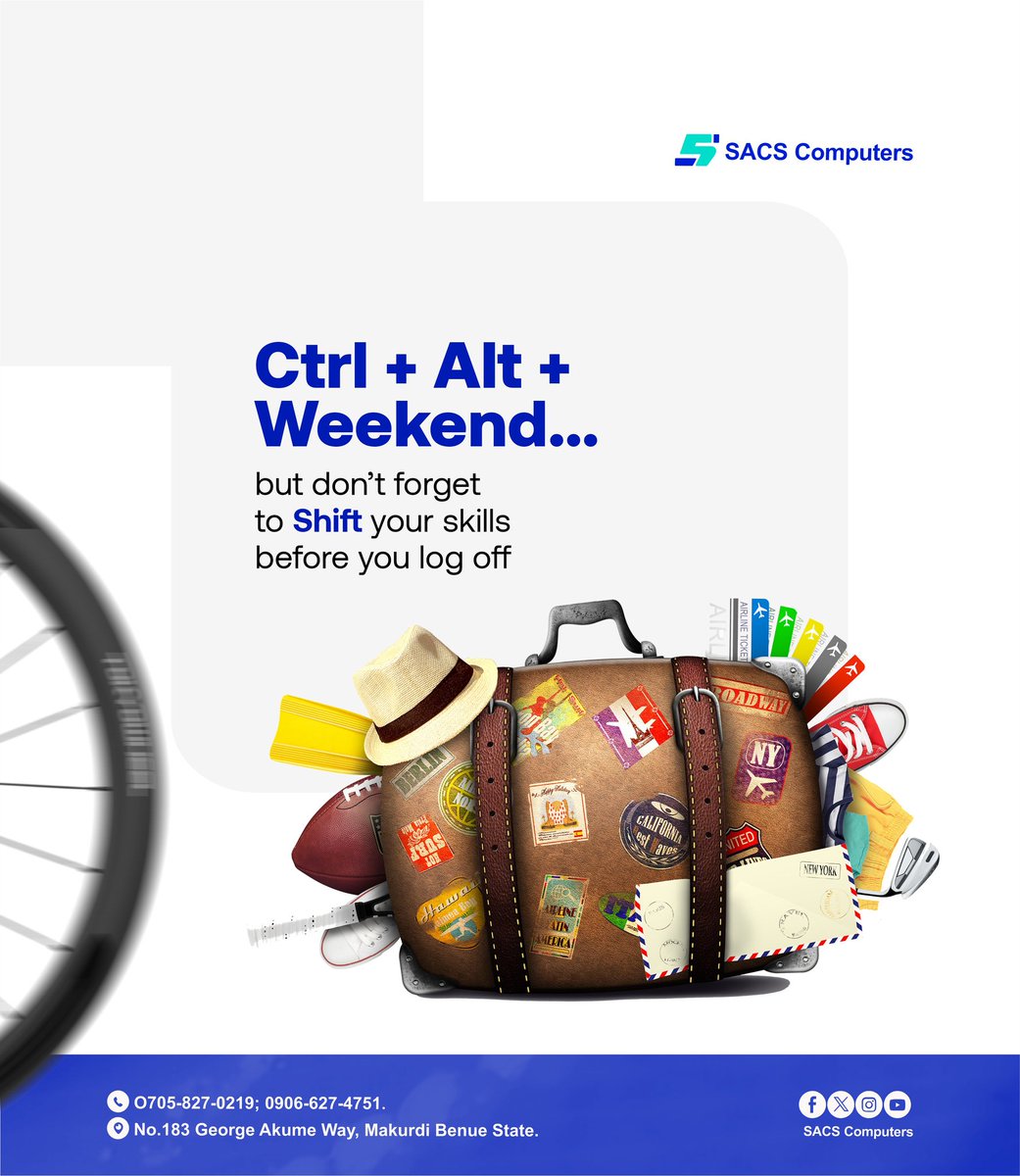sacscomputers's tweet photo. Enjoy your weekend! 
Remember, our doors are always open. We'll handle whatever ICT needs you have 
#SACSComputers https://t.co/nxIOsMXiMf