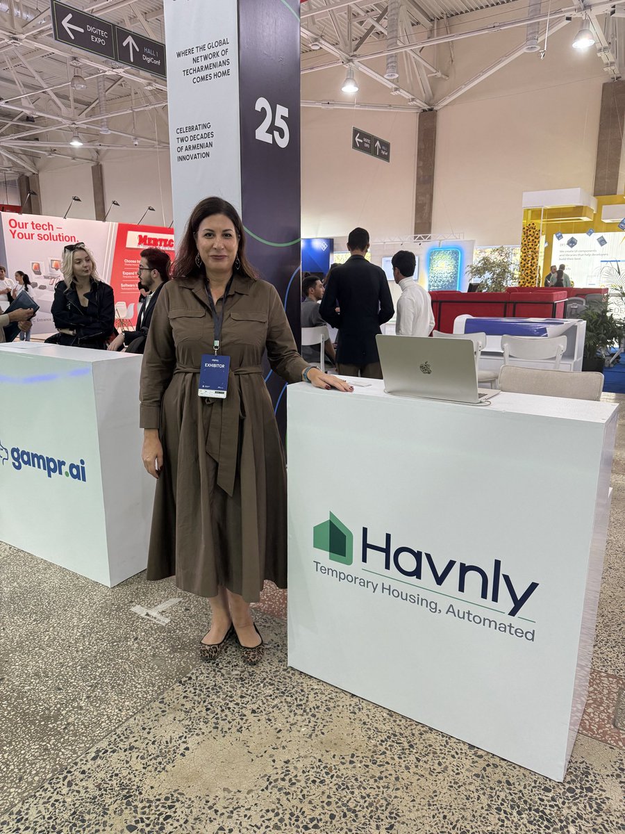 MoniqueTallon's tweet image. Exciting to be exhibiting at @digitec_armenia conference with @HavnlyAI for the first time! Looking forward to the startup journey ahead! #Digitec2025 #havnlyai #insuretech