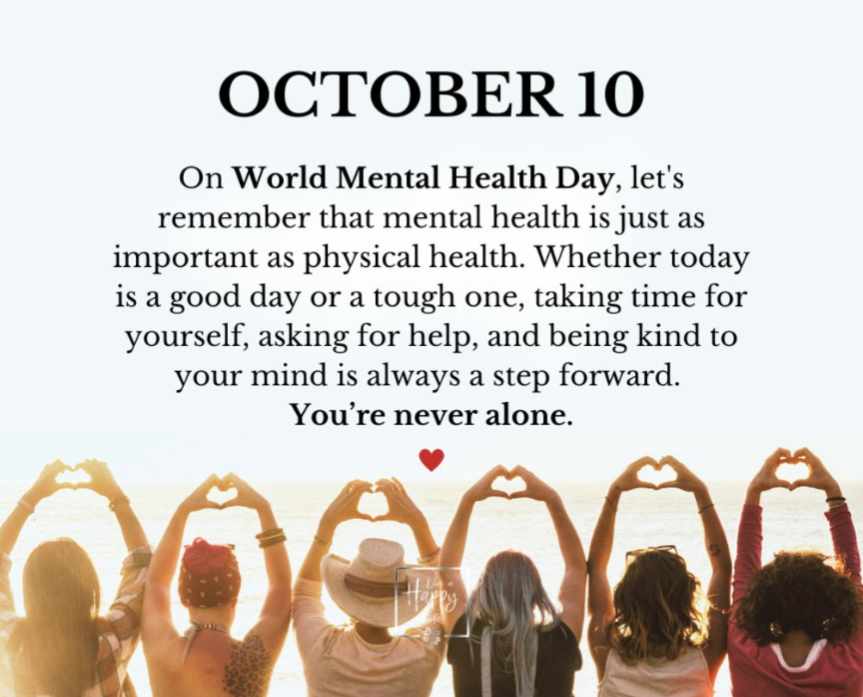 💚 Today, on World Mental Health Day, we’re reminded that mental health is just as important as physical health. Whether you’re taking time to recharge, reaching out for support, or simply pausing to breathe, every step toward caring for your mind matters. Let’s continue to...