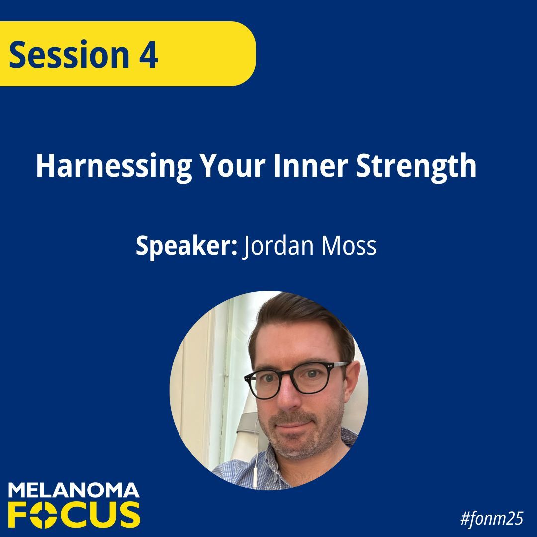 Melanoma patient, Jordan Moss will begin today's Session 4 'The Real Life Impact of Melanoma' with his talk Harnessing Your Inner Strength in which he will share personal experience of developing resilience throughout his melanoma diagnosis.

#fonm25 #melanomaconference