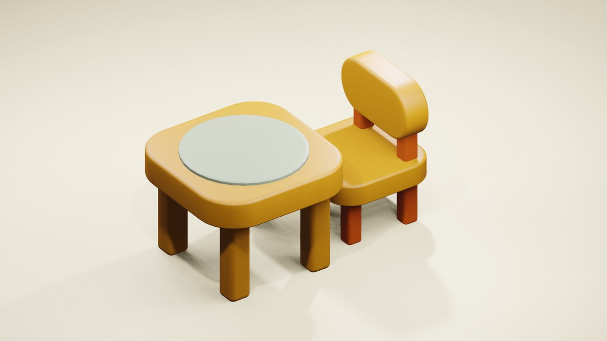 BlenderApril's tweet image. 10日でblender4入門◎3日目

原点という概念がなかったため
ミラーモデルファイアに苦戦し
コピペすれば。。と、悪魔のささやきにも負けず
ちゃんと原点移動して完成です😊

#b3d 
#blender
#blender初心者
#blender超絶初心者