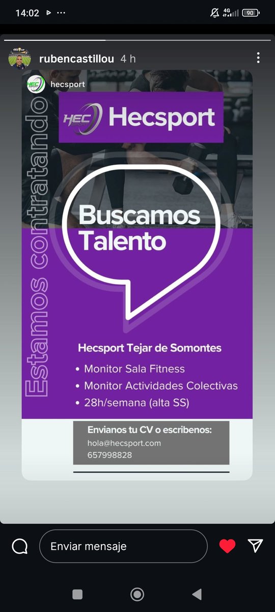 Por si alguien busca curro ,es para Madrid .