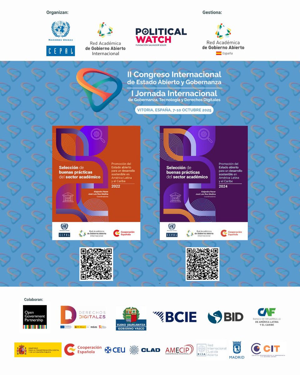 📚Presentación de obras de <a href="/cepal_onu/">CEPAL</a> : “Selección de #buenasprácticas del sector académico”.

Con <a href="/jlrosmedina/">José Luis Ros Medina 🇺🇦</a>, los autores <a href="/SeguraRestrepo/">Fernando Segura R</a> <a href="/MeseguerYebra/">Joaquín Meseguer Yebra</a> (<a href="/RagaEsp/">RAGA España</a>), Consuelo Huergo y las aportaciones de <a href="/LAMARCEMORA/">Marcela Mora</a>  y <a href="/AlejandraNaser/">Alejandra Naser</a> , coordinadora de la obra

#EstadoAbierto