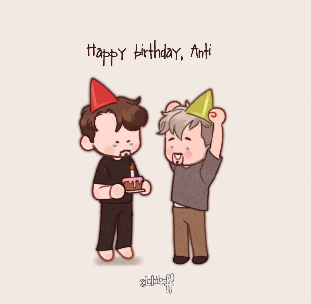 Luluisoff's tweet image. Happy birthday to my fave 🎉 
| #jacksepticeye |