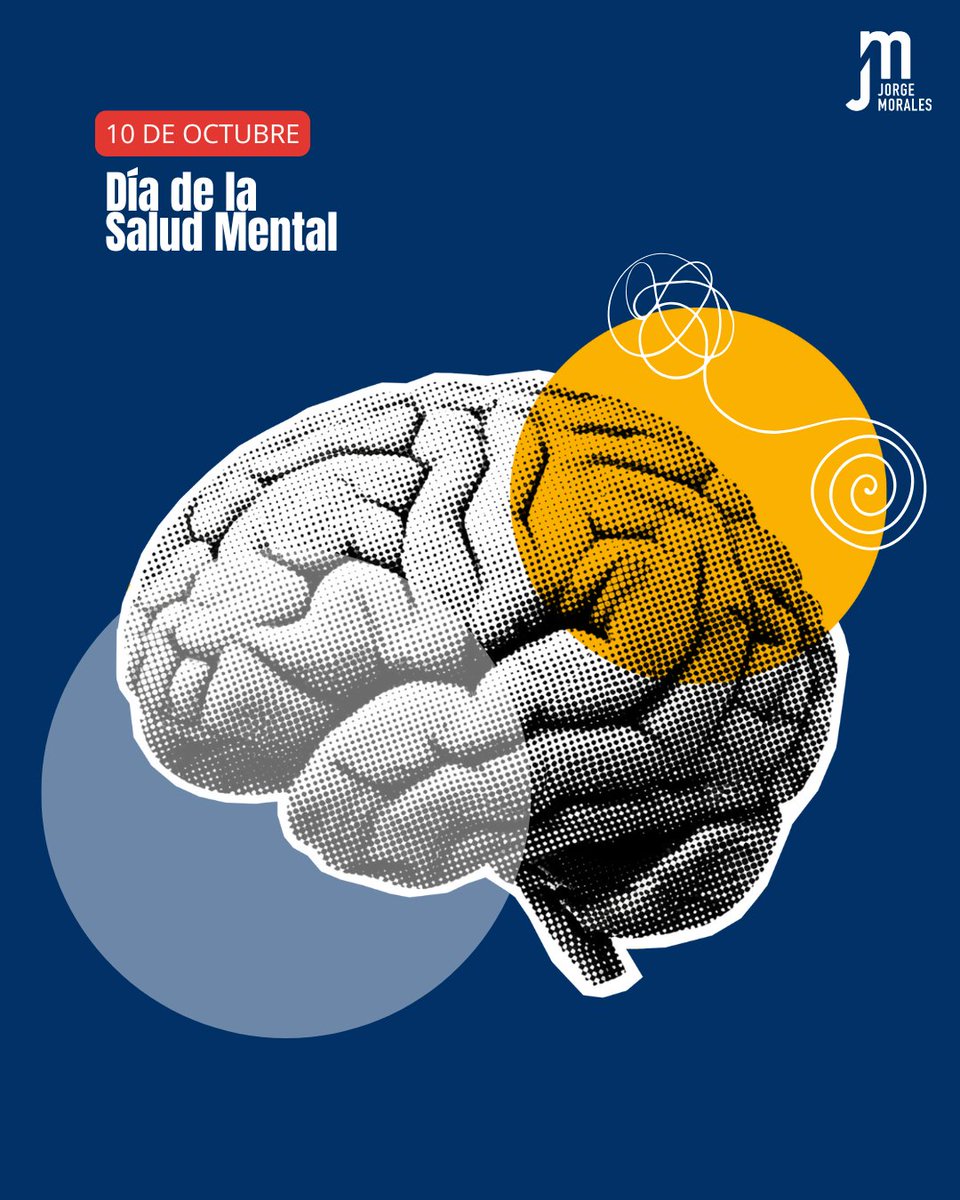 En el #DíaMundialDeLaSaludMental recordamos que cuidar la mente es cuidar la vida. Rompamos estigmas y acompañemos con empatía. 
#SaludMental #Bienestar #10DeOctubre