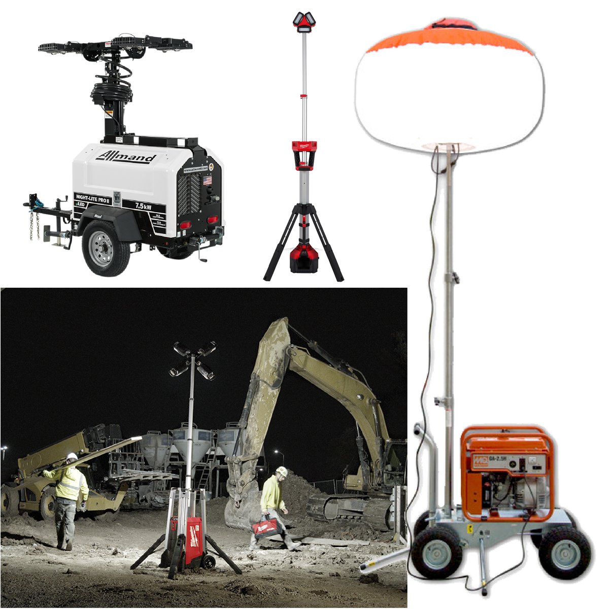 Daylight Savings ends soon, which means shorter days and darker jobsites. Nu Way has you covered with jobsite lighting options available for sale or rent, keeping your crews safe and your projects on schedule. #nuwayinc #nuwayrents #nuwayfab #everythingforthecontractor