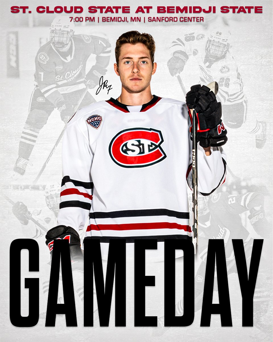 St. Cloud State Men's Hockey (@scsuhuskies_mh) on Twitter photo 🆙 in Bemidji for Game 2⃣!
🥅 at Bemidji State
🏟️ Sanford Center - Bemidji, Minn.
⌚️ 7:00 PM
📺 <a href="/MidcoSports/">Midco Sports</a> + (bit.ly/48perYo)
📻 <a href="/KNSIsports/">KNSI Sports Network</a>
📊 bit.ly/4n0NWfA
#GoHuskies | #HuskyHockey 🏒 🆙 in Bemidji for Game 2⃣!
🥅 at Bemidji State
🏟️ Sanford Center - Bemidji, Minn.
⌚️ 7:00 PM
📺 <a href="/MidcoSports/">Midco Sports</a> + (bit.ly/48perYo)
📻 <a href="/KNSIsports/">KNSI Sports Network</a>
📊 bit.ly/4n0NWfA
#GoHuskies | #HuskyHockey 🏒