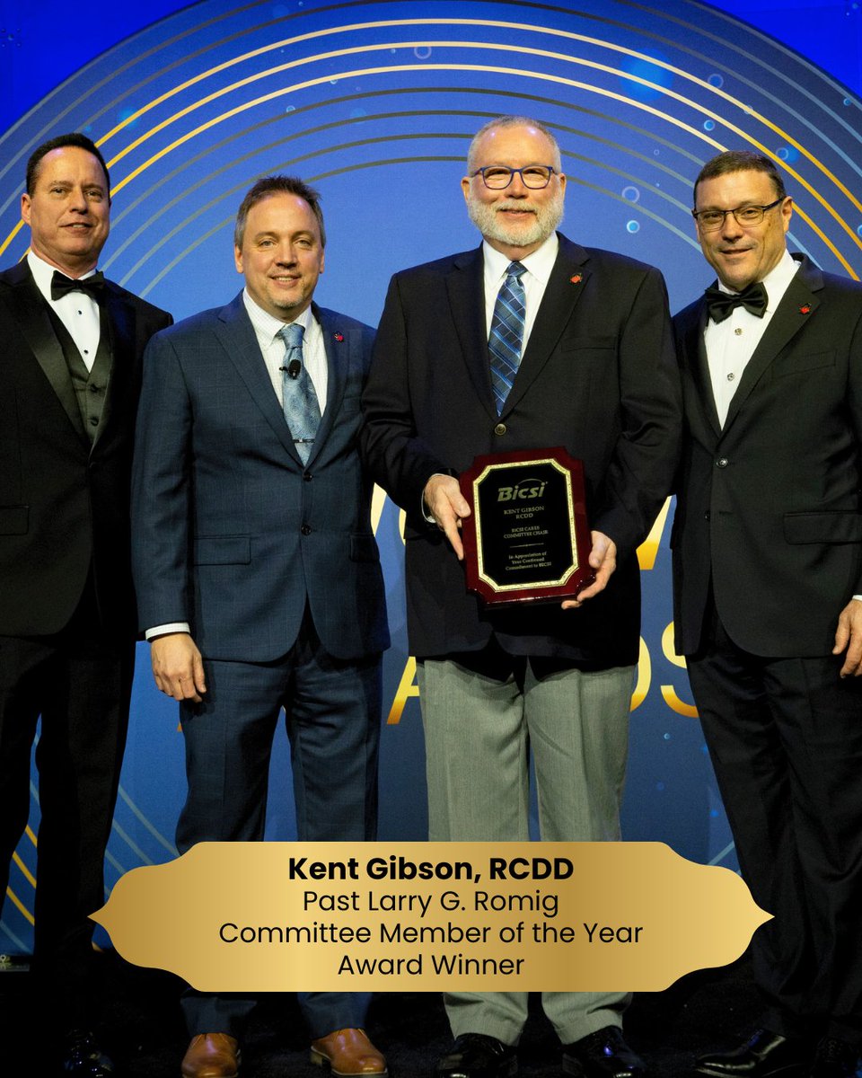 “I don’t participate in #BICSI committees to get any awards. The opportunity to work with great individuals is part of my network relationships.” 

Kent Gibson, Larry G. Romig Committee Member of the Year Award recipient 🌟

Nominate for the 2025 BICSI Awards today! 🏆