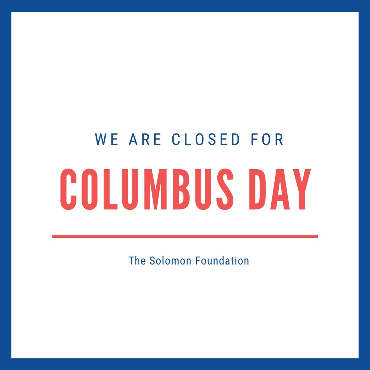 Solomon Foundation  tweet media