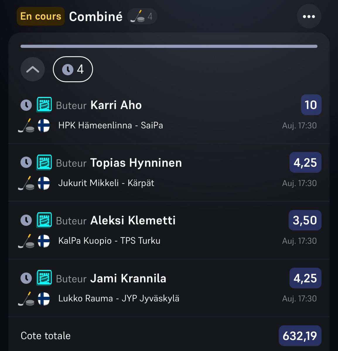 ledanepronos's tweet photo. @PuckManFR Aller let’s gooo je t’ai suivis en prenant ça ça fait 3 cote a 600 et une cote a 60 https://t.co/xZOZ1hPLfW