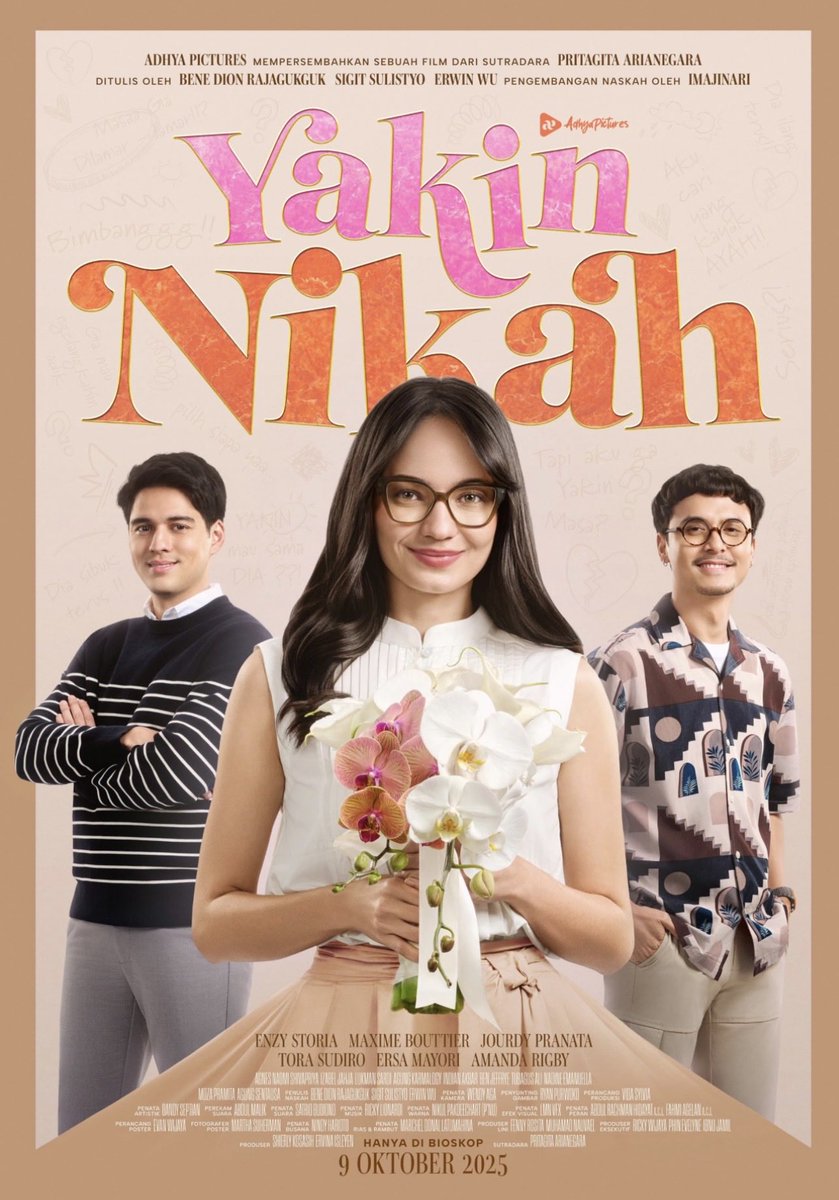 Apa syarat sebuah romcom? Paling nggak punya momen yg bikin butterflies in your stomach. #YakinNikah berusaha menghadirkan itu lebih dari sekali, it's well-written, sayangnya eksekusinya datar. Enzy Storia yg tampil cemerlang dan gemesin di sini tak mampu diikuti oleh Maxime dan