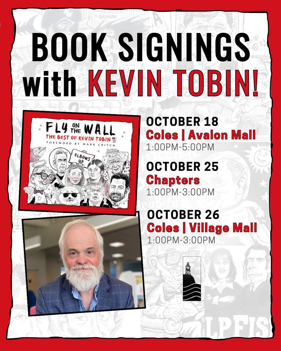 MARK YOUR CALENDAR!
Fall is a very busy time in the book signing business. Things are certainly ramping up, we’re all buzzin’ like flies! Check out these dates at Coles and Chapters! Drop by, say hi, buy a book, get ‘er signed!