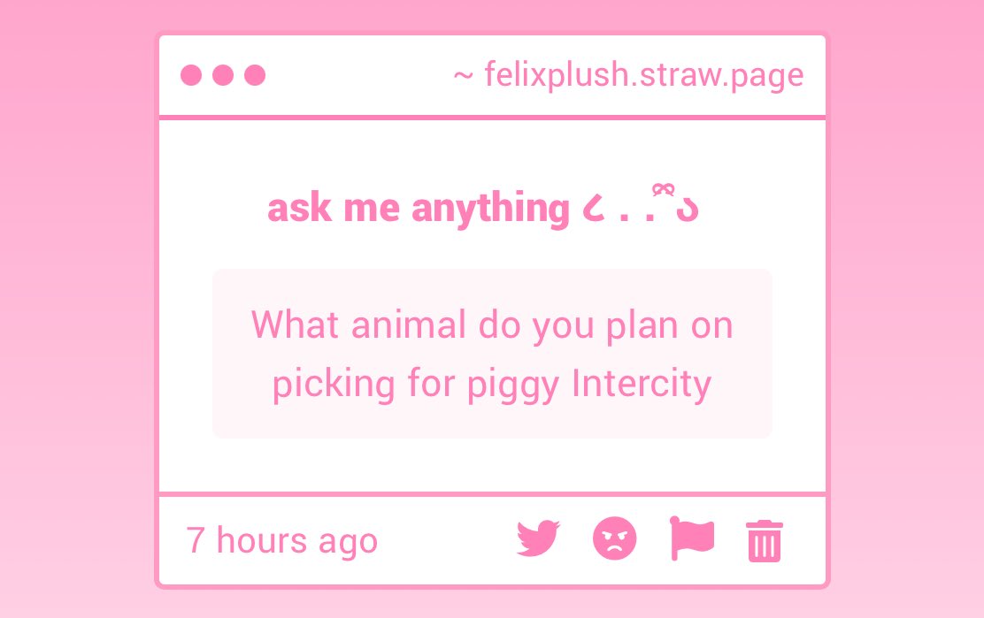 felixplushh's tweet image. - fox!!!!!!!! duh!!
- ehh not reallyโฆ my mom and friends!!