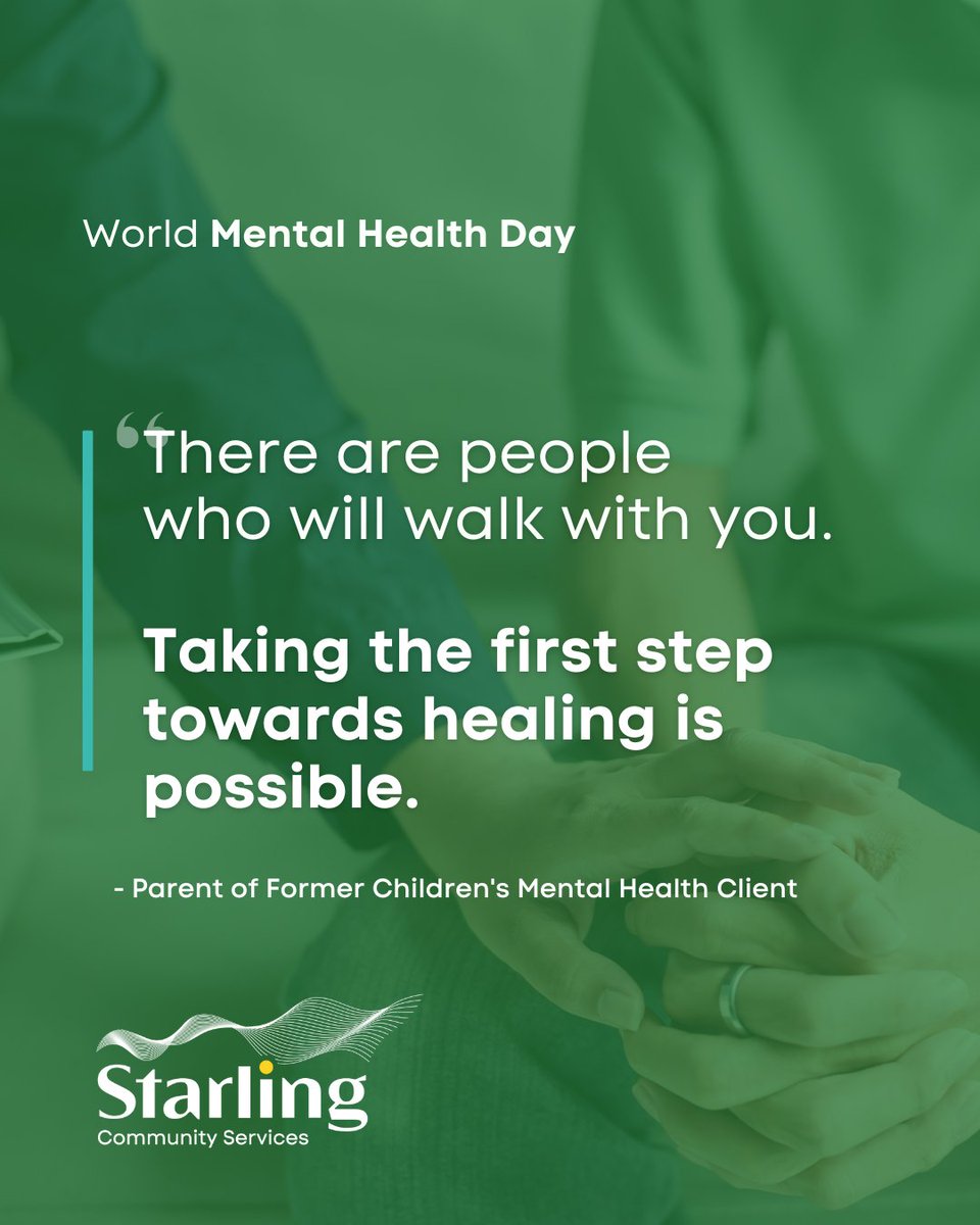 StarlingCanada's tweet image. On #WorldMentalHealthDay, remember: You are not alone. 💚 Call 519-749-2932 or visit frontdoormentalhealth.com for support! #YouAreNotAlone #ItsOkayToAskForHelp