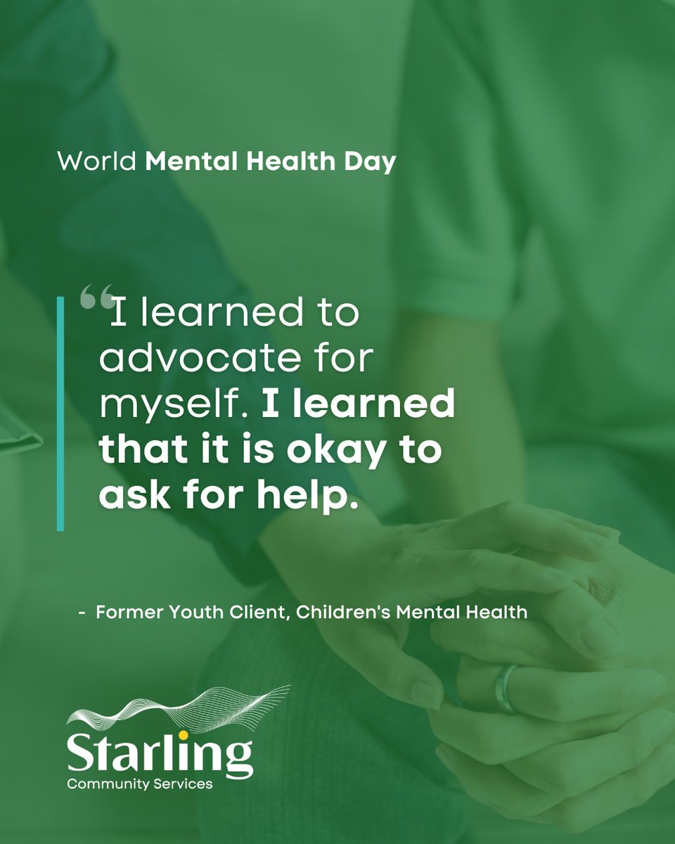 StarlingCanada's tweet image. On #WorldMentalHealthDay, remember: You are not alone. 💚 Call 519-749-2932 or visit frontdoormentalhealth.com for support! #YouAreNotAlone #ItsOkayToAskForHelp