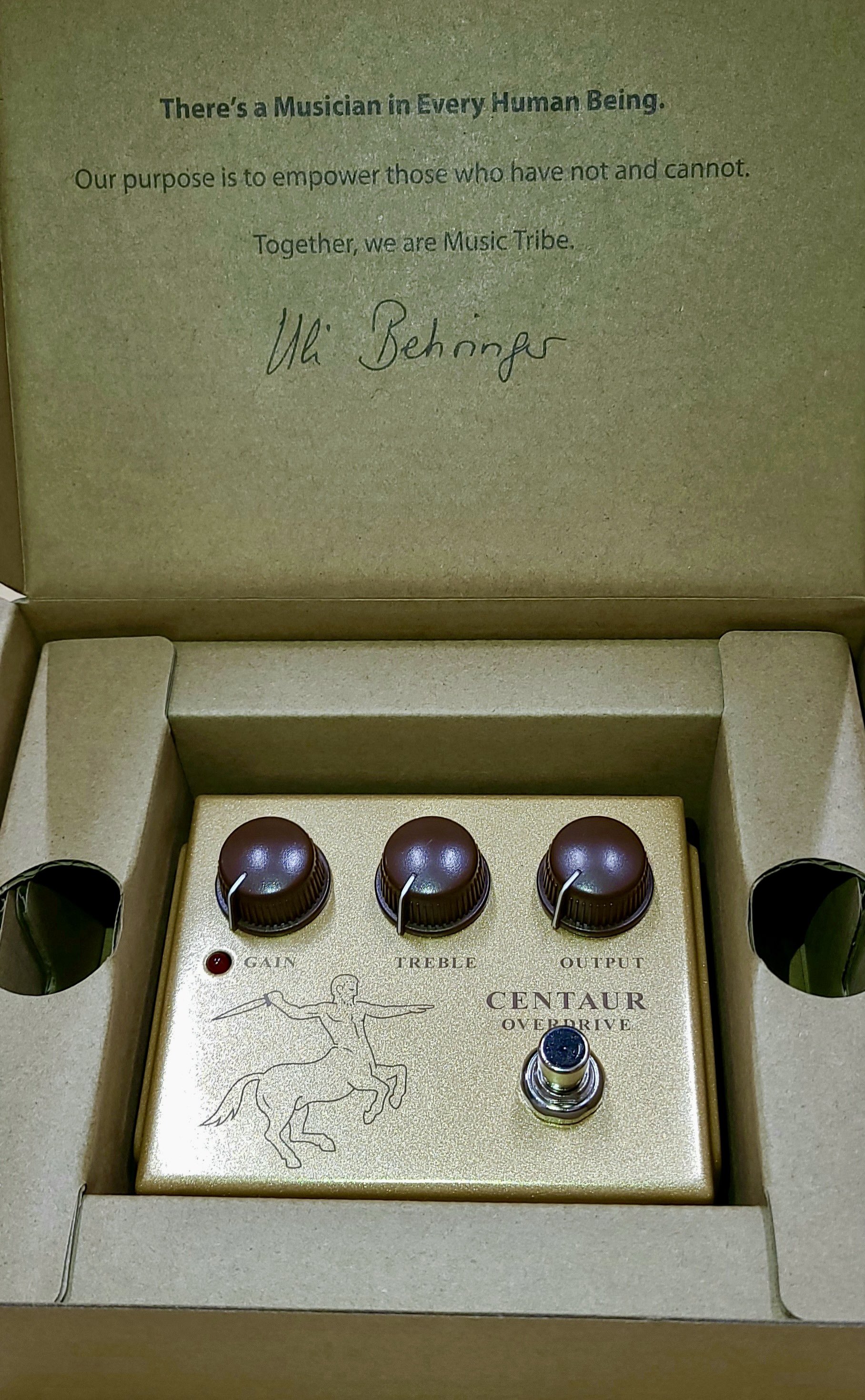 新品　旧デザイン　旧ロゴ　Behringer Centaur Overdrive Behringer releases the Centaur Overdrive, inspired by the