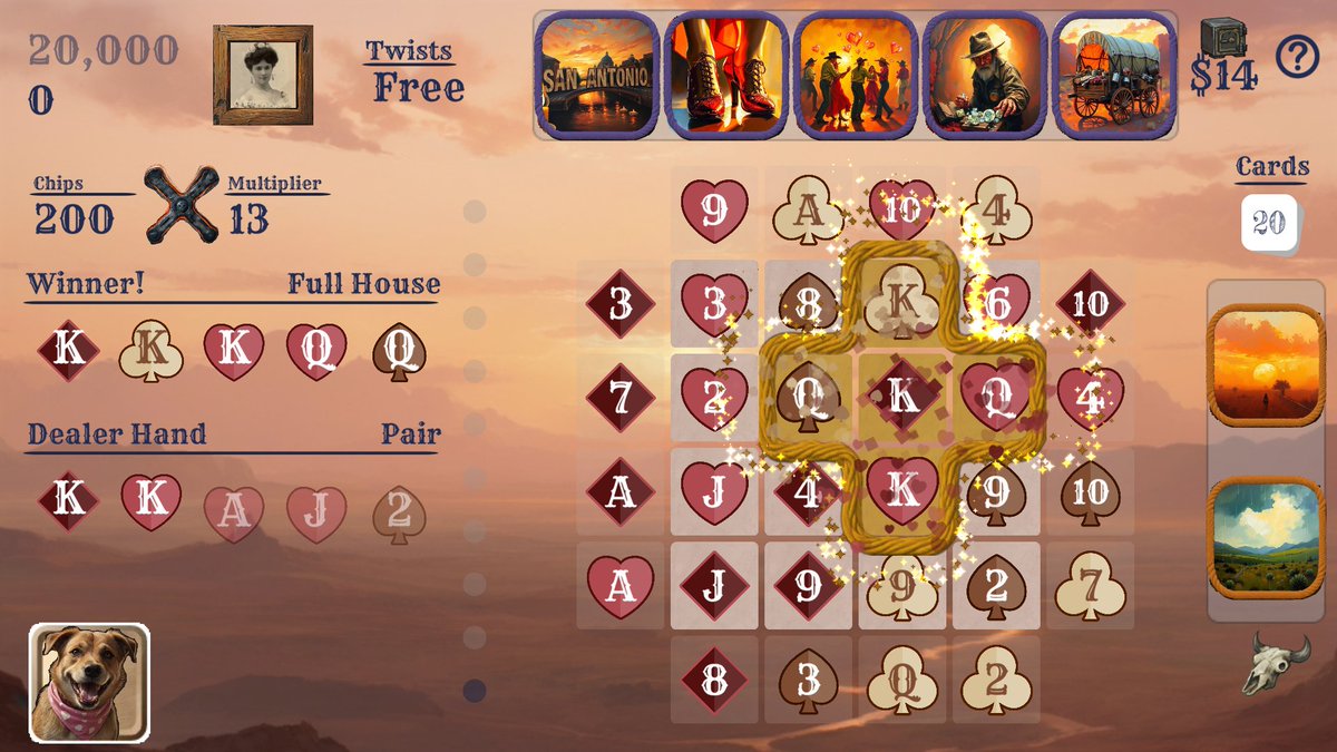 TexasTwistPoker's tweet image. Howdy!
I’m writin’ a love letter to…
Balatro 🃏, the legendary #solodevsurvivor
Wishlist and demo the #IndieGame at #SteamNextFest
7/Love