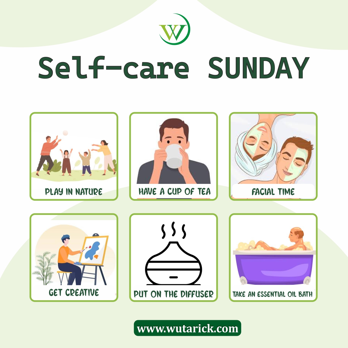 wutarick's tweet image. Take a moment today just for you.

Whether it&apos;s 15 minutes of quiet time or a long, luxurious bath, remember that self-care is an essential part of success. Enjoy your Sunday!

#SelfCareSunday #RestAndReflect #TakeCareOfYourself