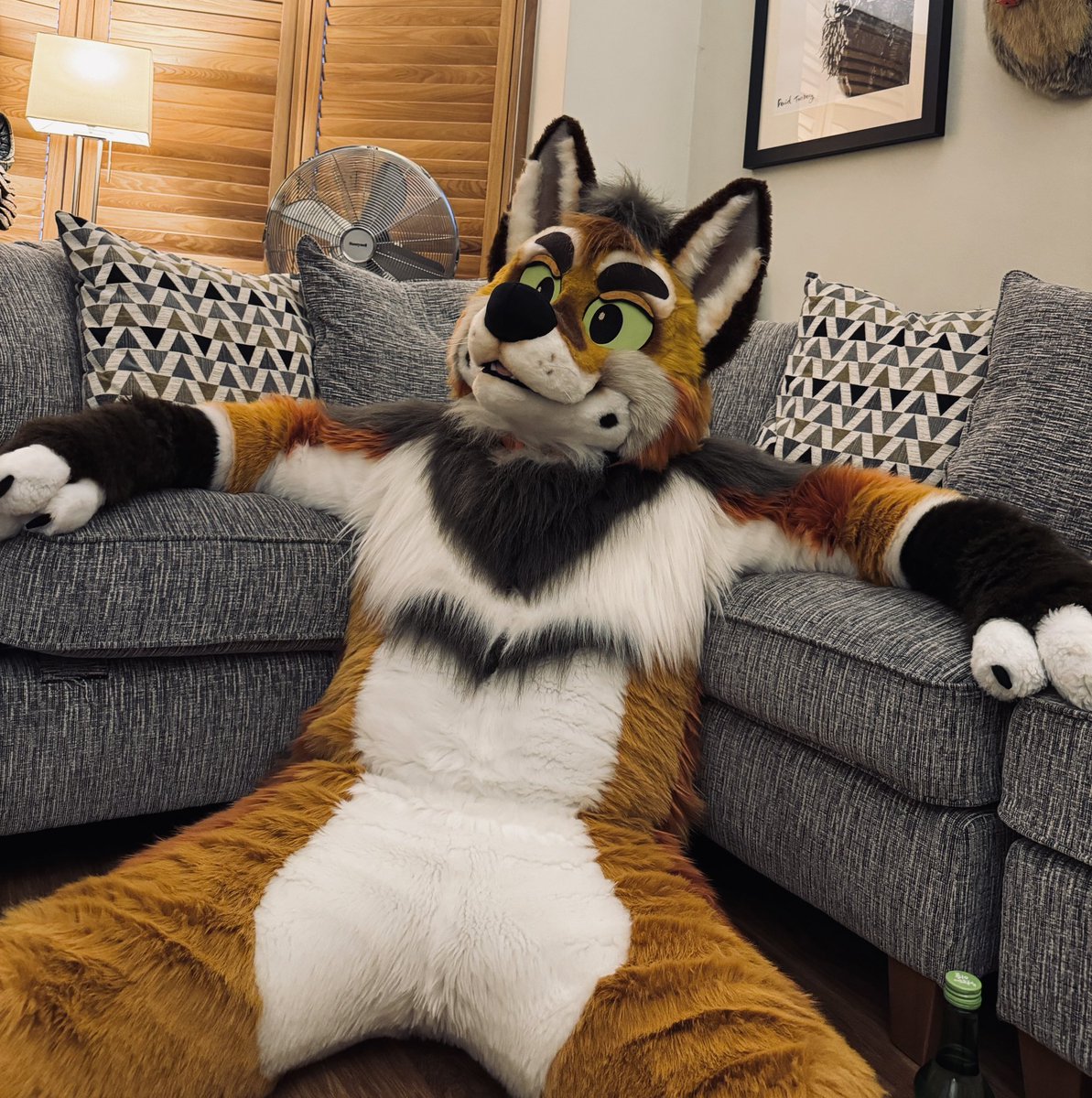 Having a lazy one… 😼

#FursuitFriday