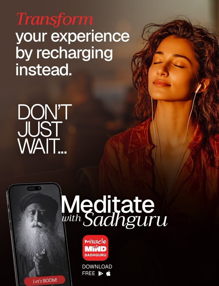 dr_selvakumarv's tweet photo. You charge your phone 3 times a day.
When was the last time you charged your mind?
7 minutes daily = 100% clarity. 🔋 #DontWaitMeditate https://t.co/lijMjw564b