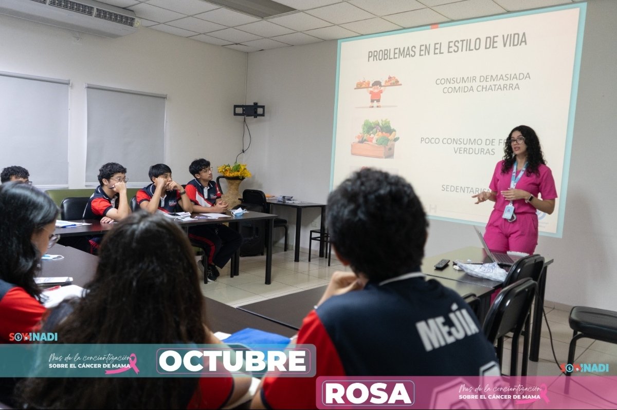 Los estudiantes de último año de la Escuela Gran Comisión Tegucigalpa llegaron al INADI para conocer un poco más sobre el gran trabajo que hacemos en el instituto en materia de prevención y educación en Diabetes Mellitus.